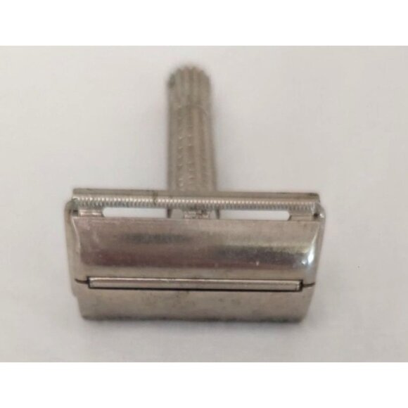VTG GILLETTE TTO Super Speed Flare Tip Double Edge Safety Razor USA C2 1957 - Picture 2 of 5
